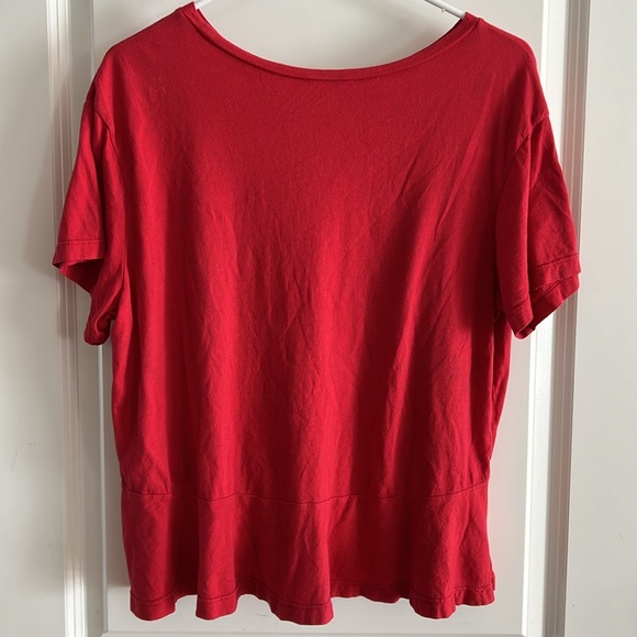 BP Ruffled Red Tee - Picture 3 of 3